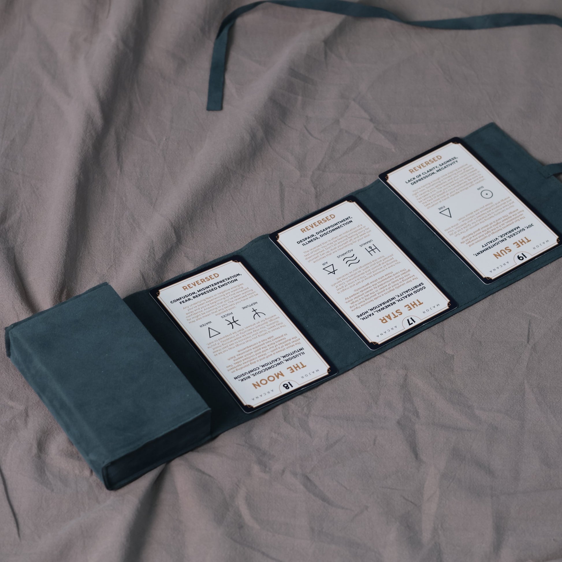 Tarot Bag, Blue Fabirc Pouch