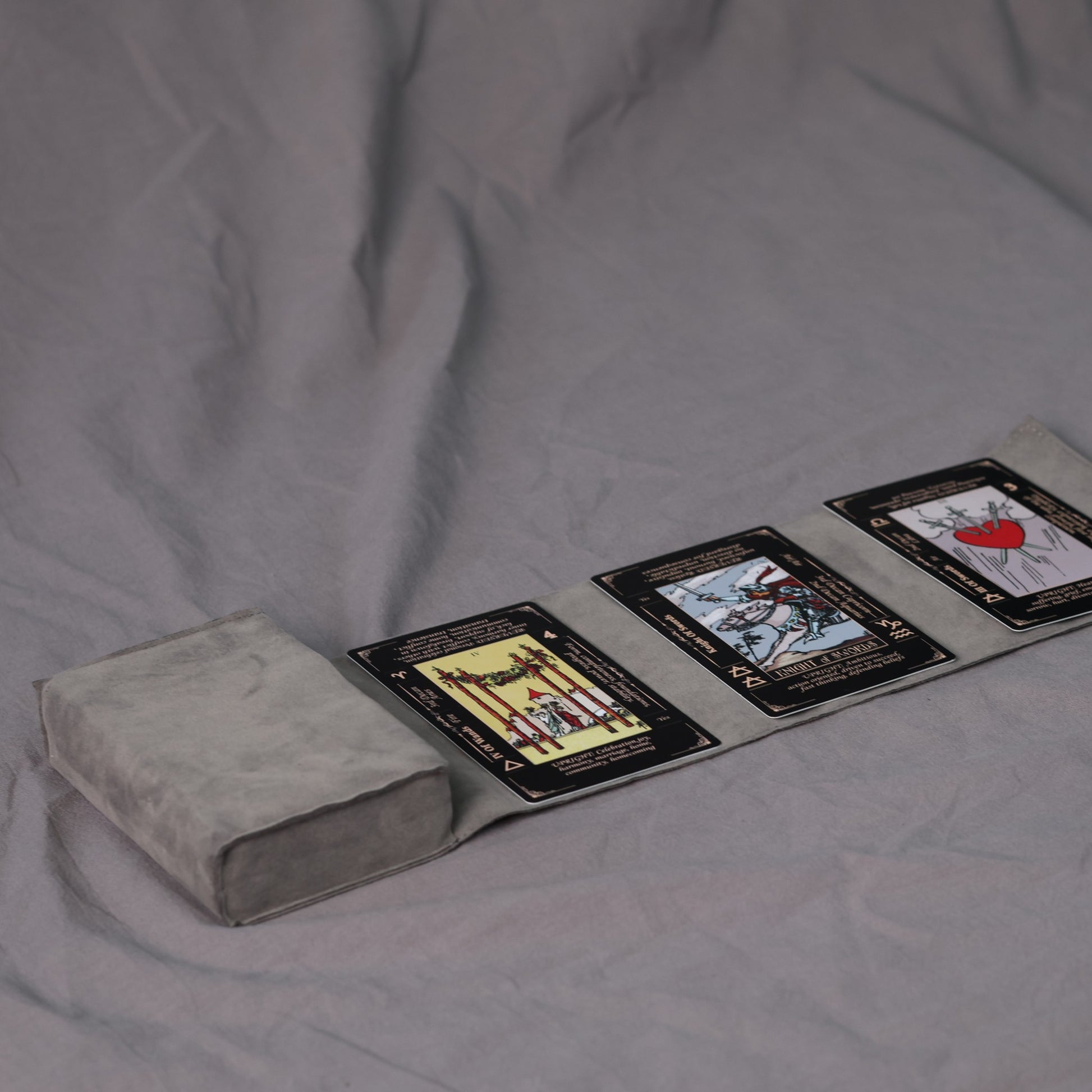 Tarot Bag, Gray Fabirc Pouch