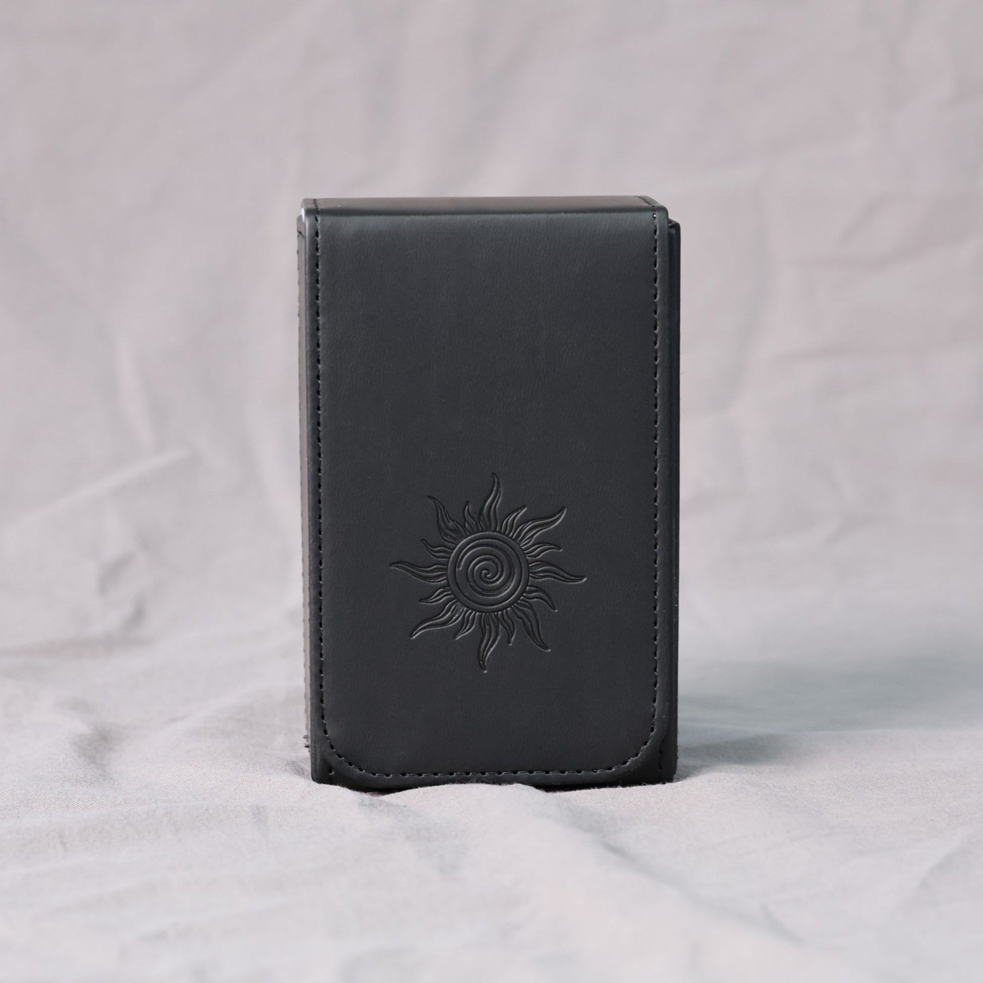 Tarot Box, Tarot Card Holder, Black Leather Case