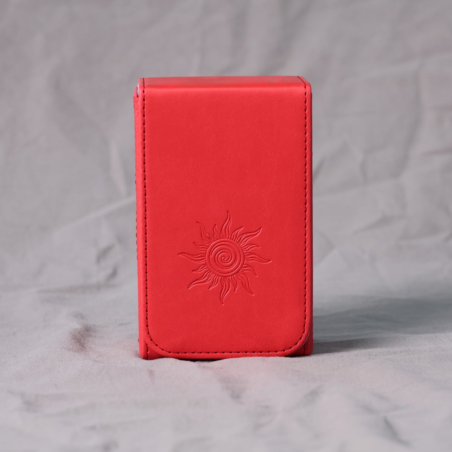 Tarot Box, Tarot Card Holder, Red Leather Case
