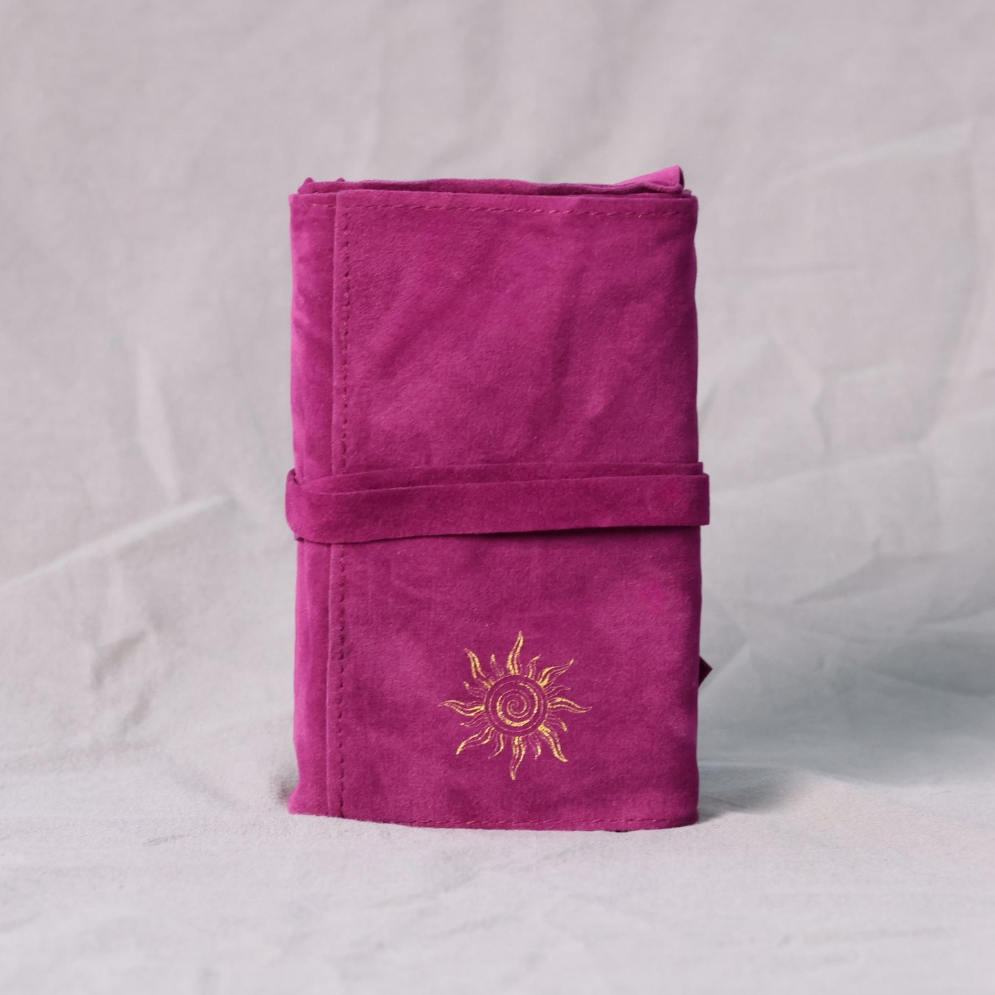 Tarot Bag,  Purple Sun Design Fabric Pouch